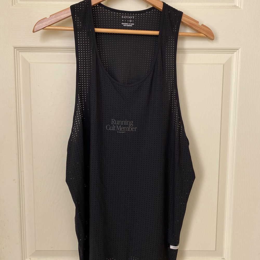 Satisfy Running Space O Singlet tank Sz 3